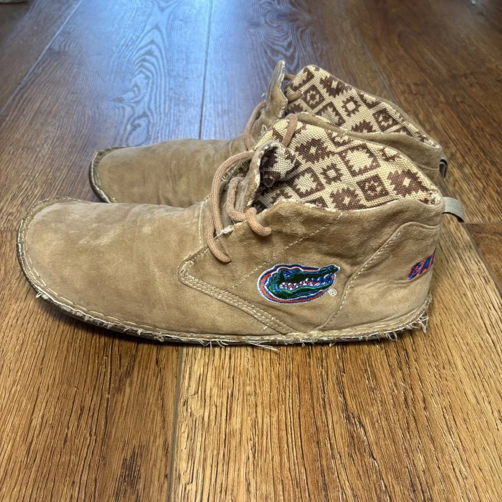 Primus Florida Gators Suede Chukka Boots Tan UF Lace Up Shoes College Mens 9